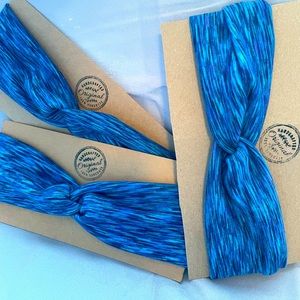 Blue nodded, headband, handmade